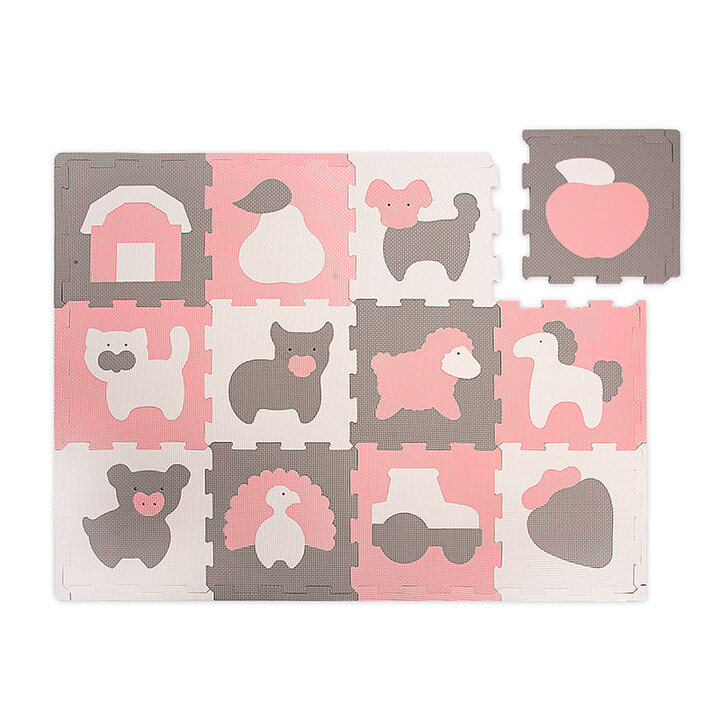 Foam puzzelmat - Sam Farm Roze