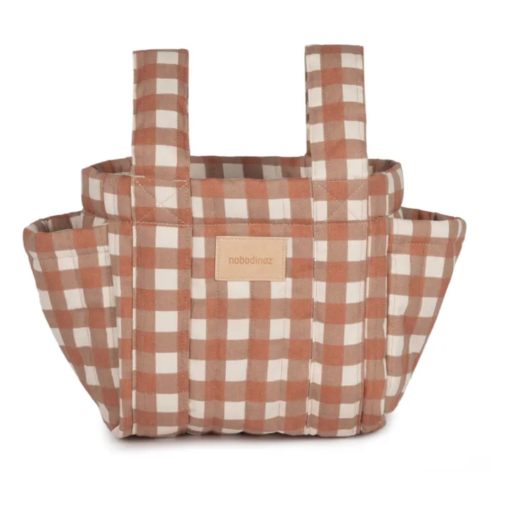 Nobodinoz Sac organiseur pour poussette Hyde Park | Terracotta