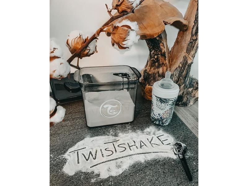 Twistshake Milchpulverbehälter weiss, 1700 ml Milchpulver Vorratsbox weiss, 1700 ml