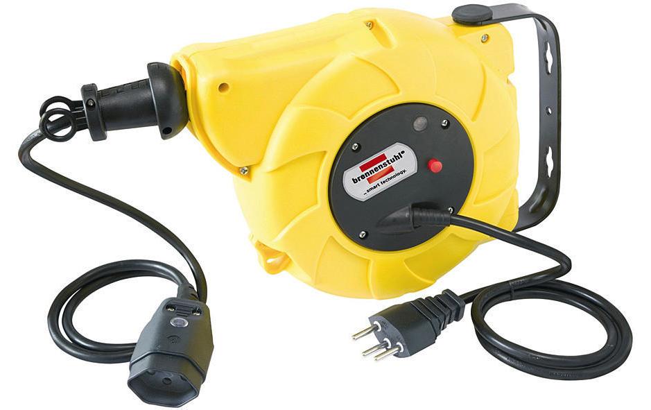 Kabelrückzugsrolle Automatic-Box Electric EFM 10 m1.5 m Anschlusskabel, 10 m Auszugskabel