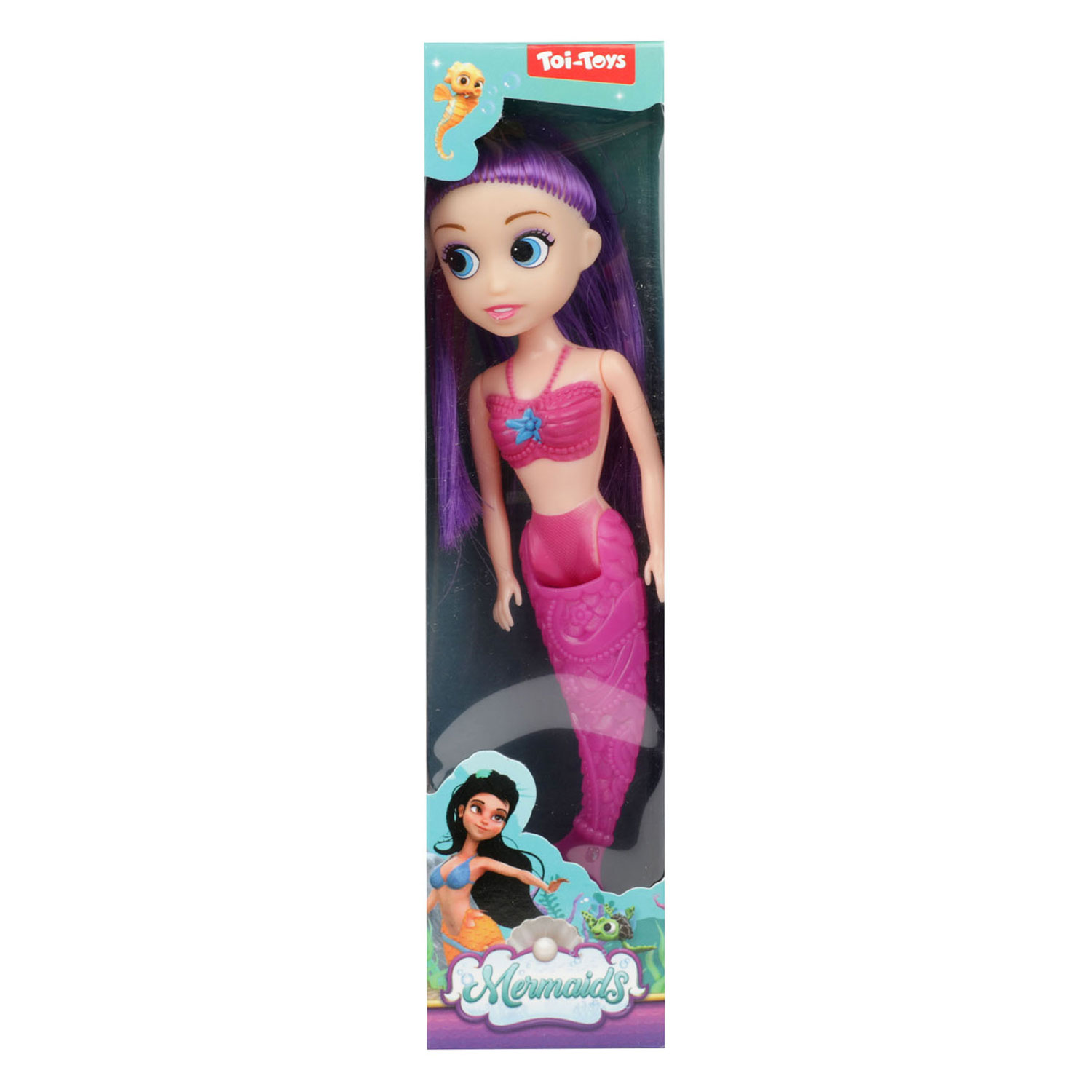 Mermaids Zeemeerminpop met Buigbare Staart, 18cm