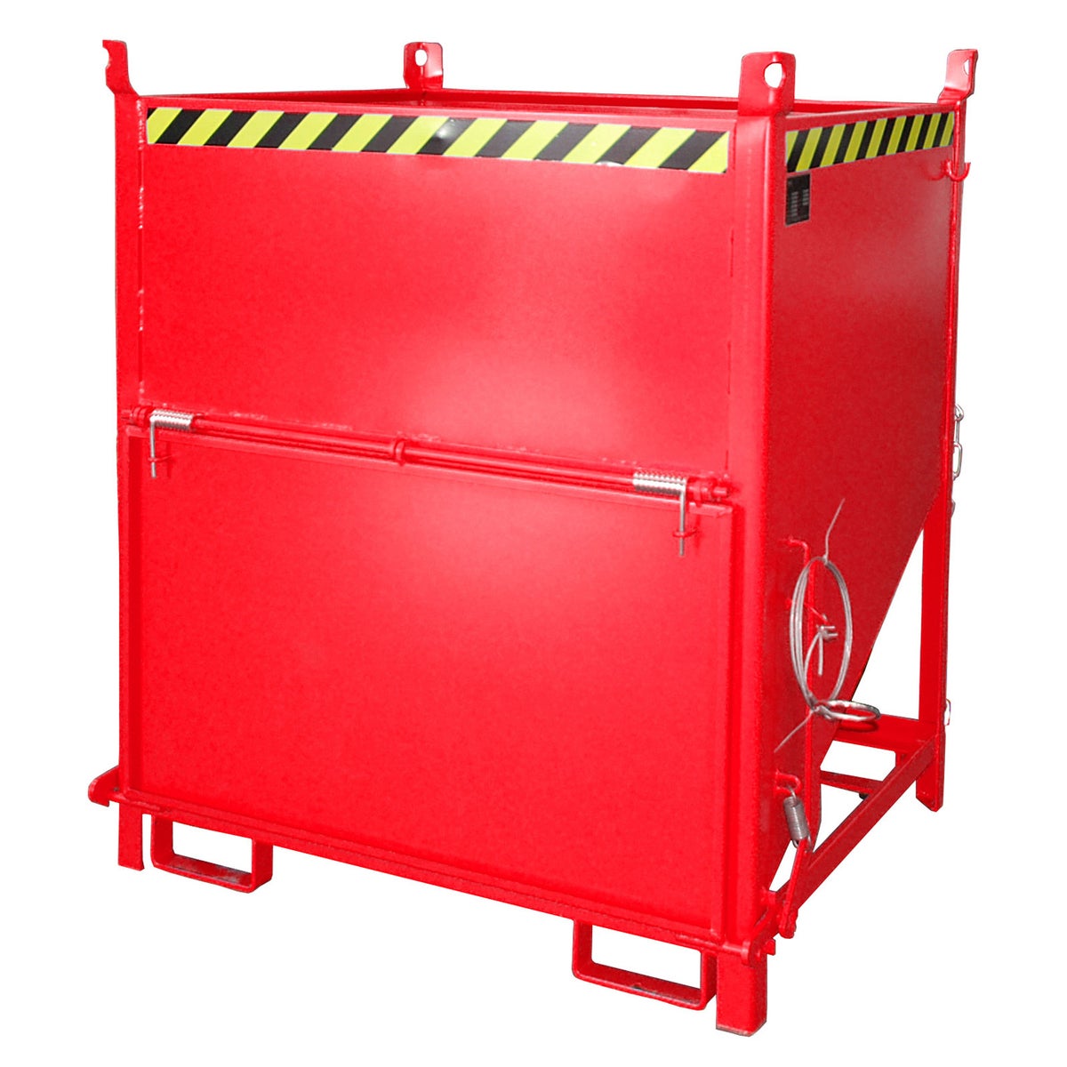 Bauer SGK 100 silocontainer, geschilderd, vuurrood
