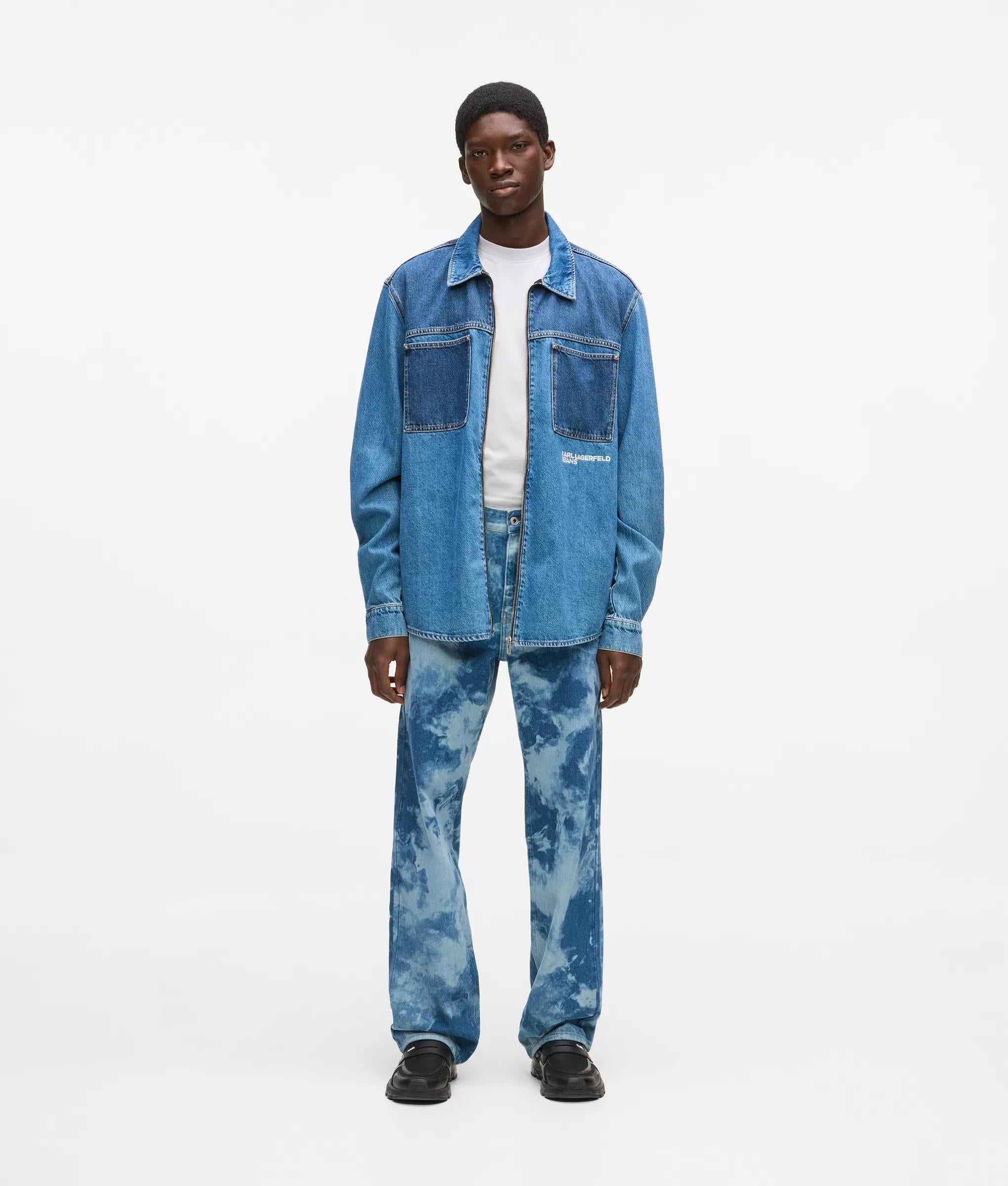 Relaxte gebleekte jeans