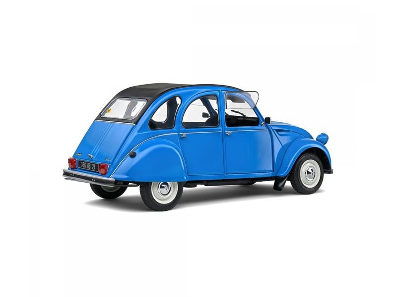 Solido Citroen 2CV6 Petrole Blau, 1:18 Detailgetreues Modellauto für Sammler im Massstab 1:18