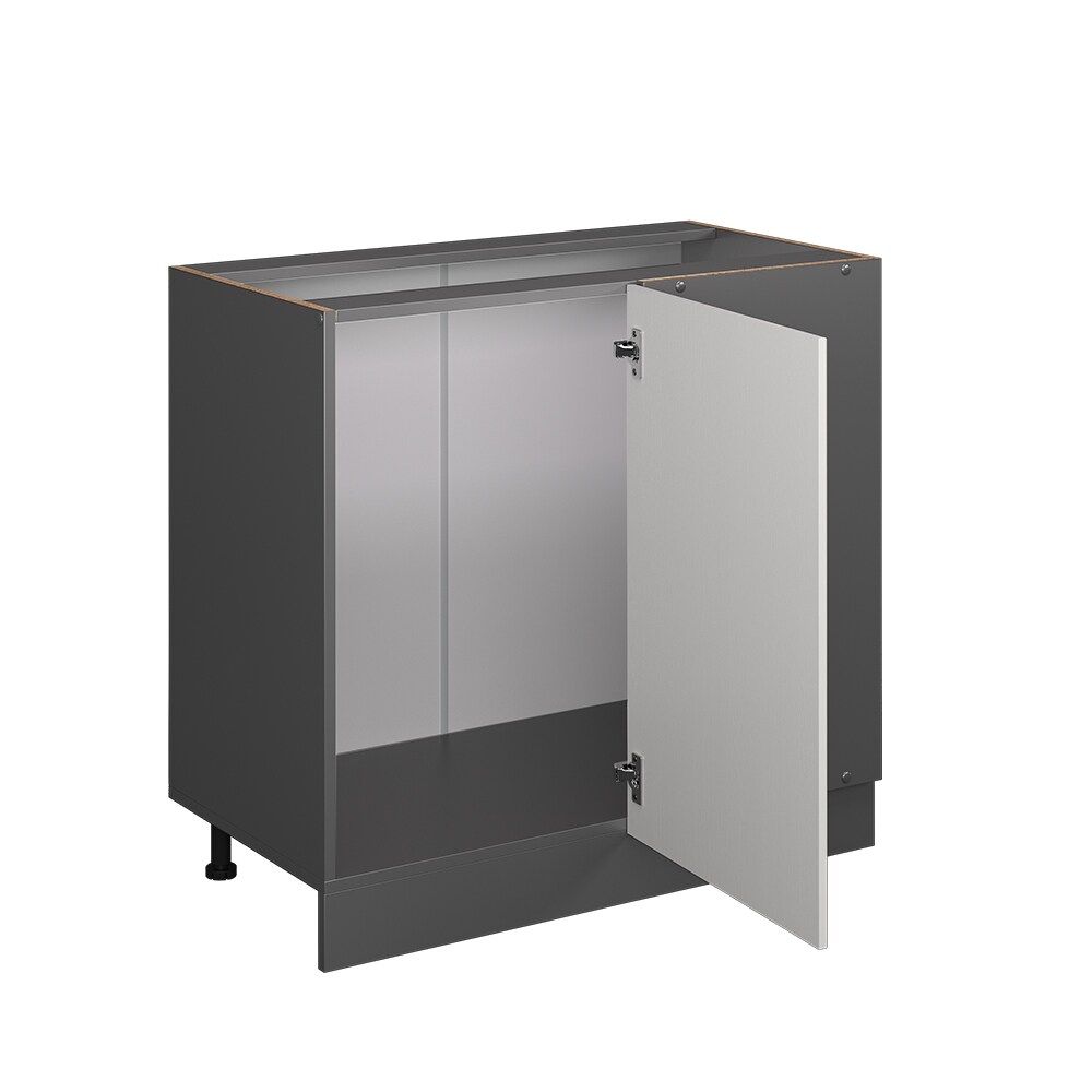 Vicco Eckunterschrank Küchenschrank Küchenzeile R-Line Landhaus 86 cm Anthrazit Weiß Tür