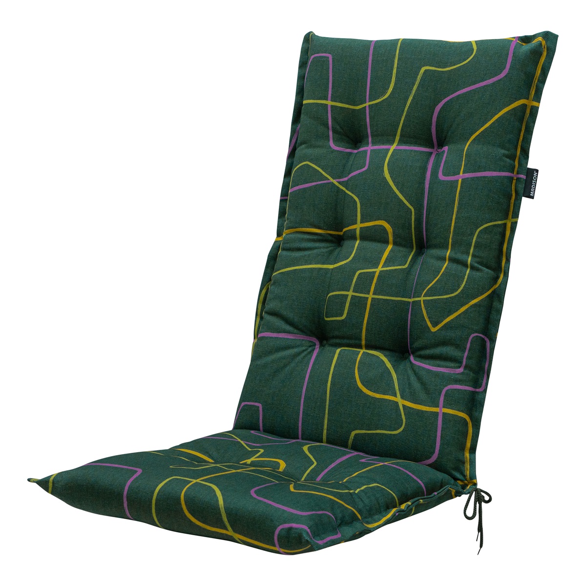 Madison Joah green Tuinstoelkussen - Set van 4