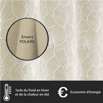 Obscurcissant thermique motif brodé