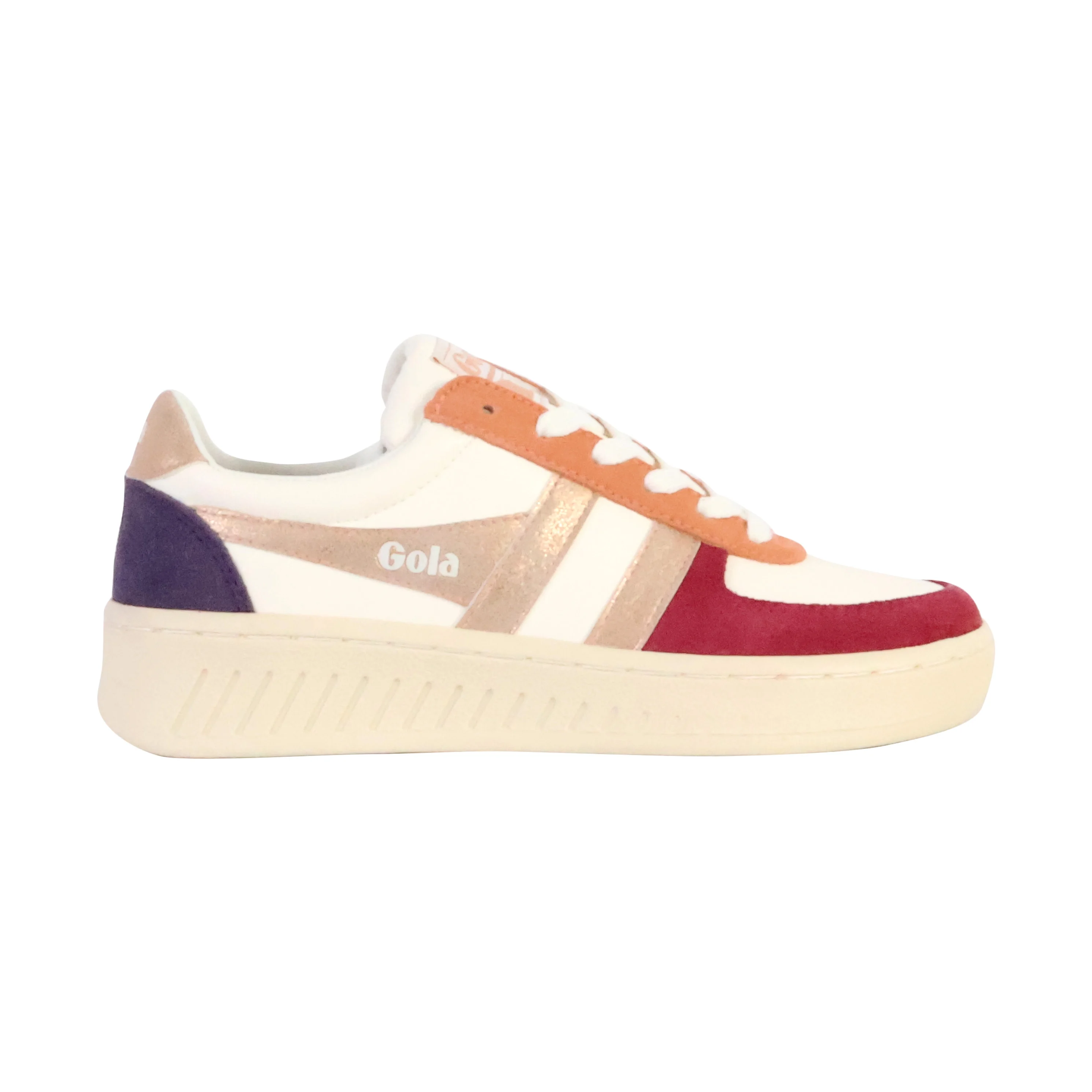 Basket cuirgrandslam quadrant | Blanc