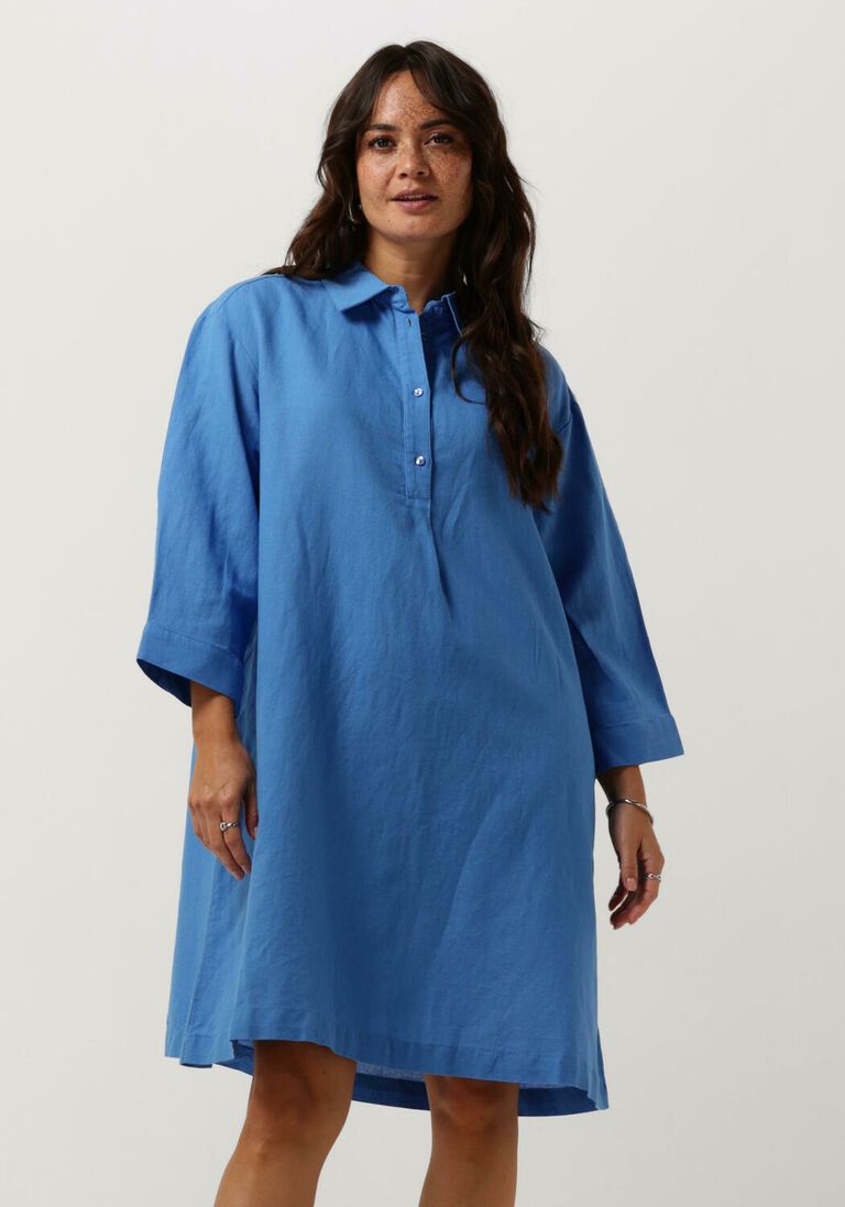 MSCH COPENHAGEN blauwe msch copenhagen mini jurk mschkuan mirilla 3/4 dress