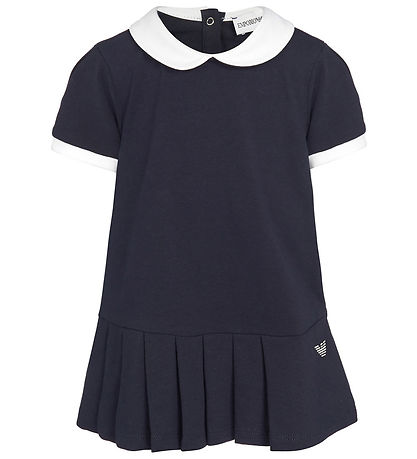 Emporio Armani Kleid - Navy m. Weiß