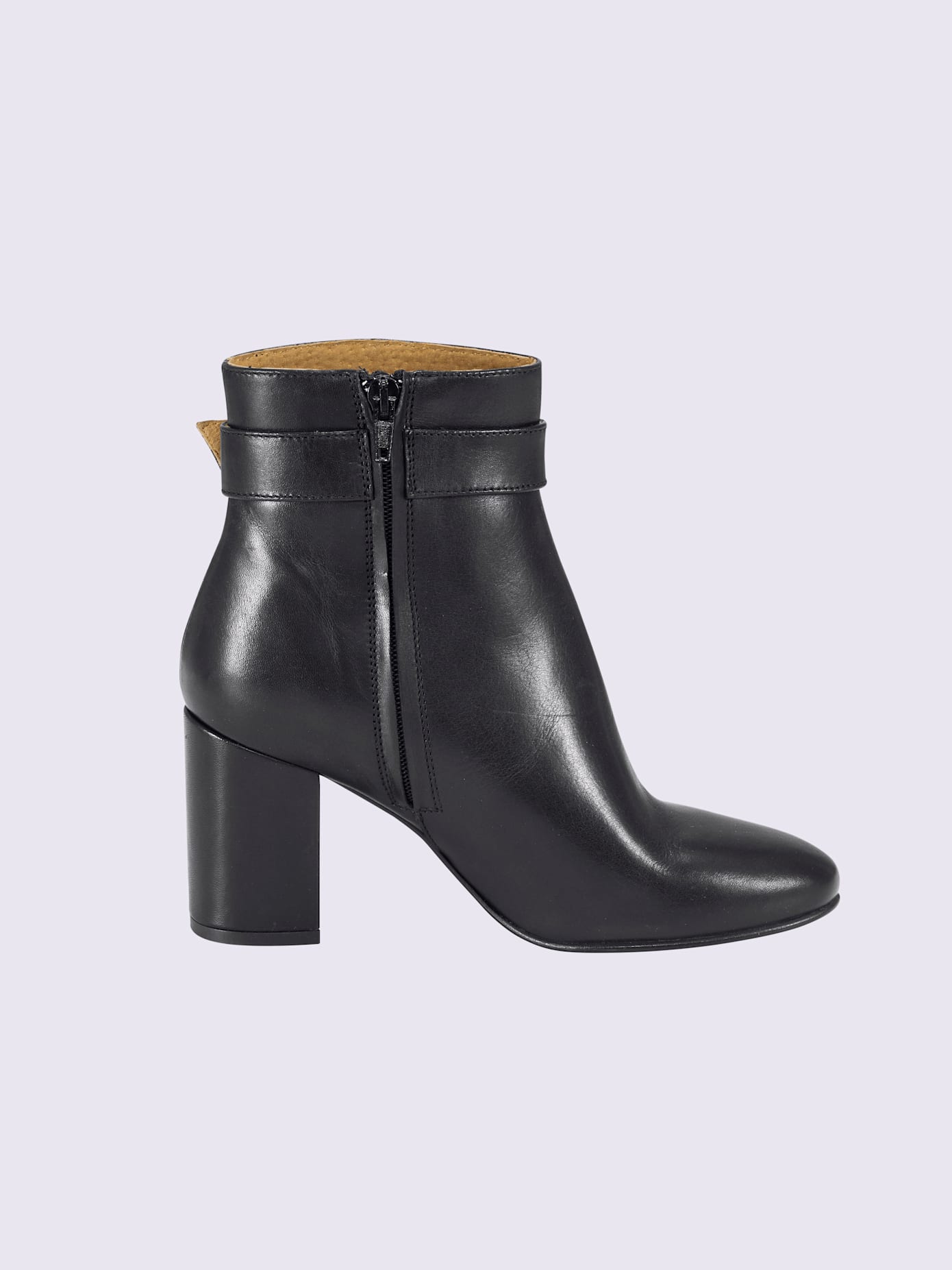 Bottines intérieur en cuir