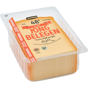 Jumbo Jong Belegen Kaas 48+ Voordeelverpakking 930 g