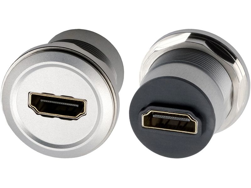 Exsys Adapter EX-49190 Buchse zu Buchse Exsys Einbau-Adapter Metall HDMI Buchse zu Buchse