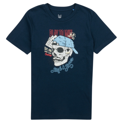 Jack & Jones - JORROXBURY TEE SS CREW NECK - Marine