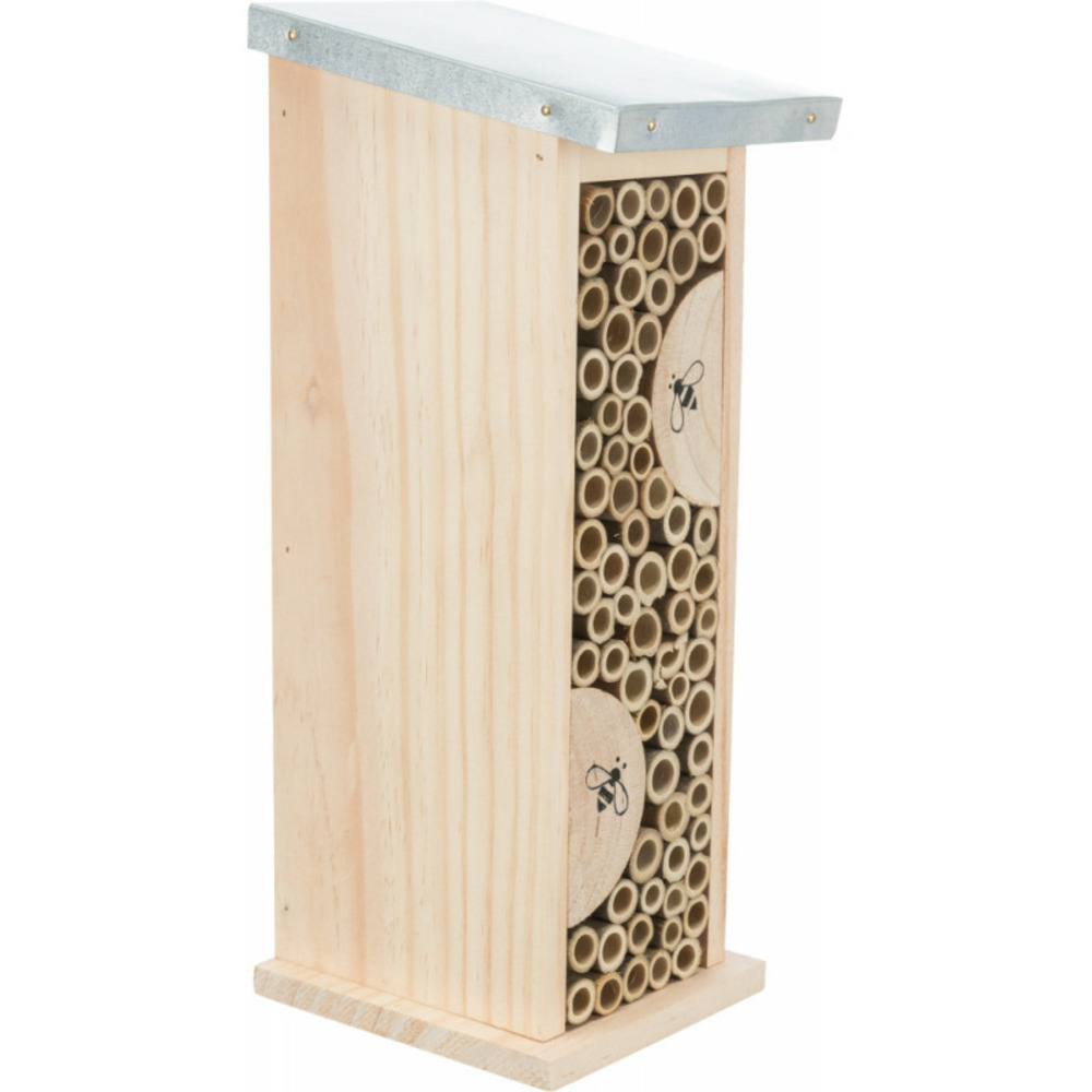Hôtel pour abeille. Hauteur 30 largeur 9.5 profondeur 14 cm.