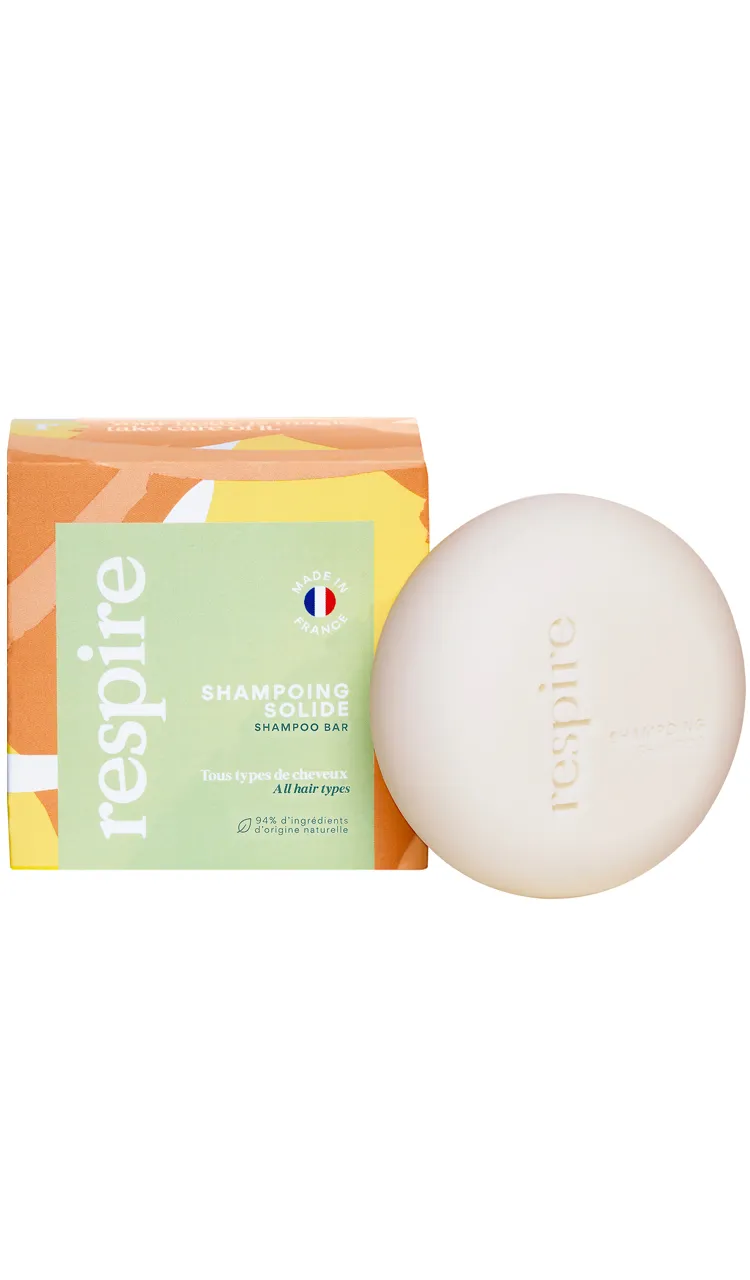 Respire Shampoing solide lait d’amande-75 g