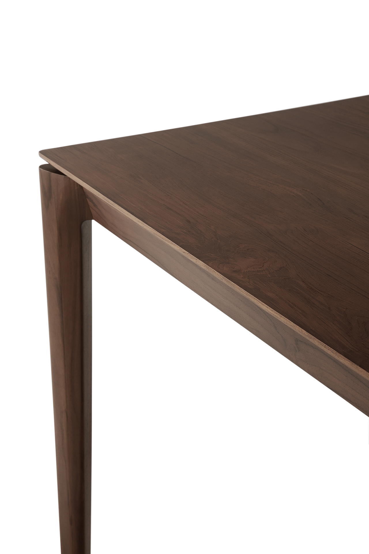 Tafel Bok 220X95 - bruin teak - gelakt