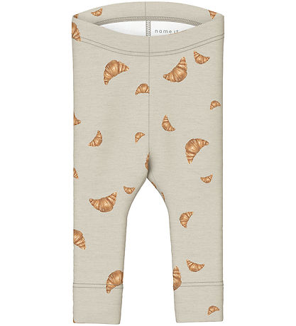Name It Leggings - NbmTimothy - Peyote/Melange m. Croissants