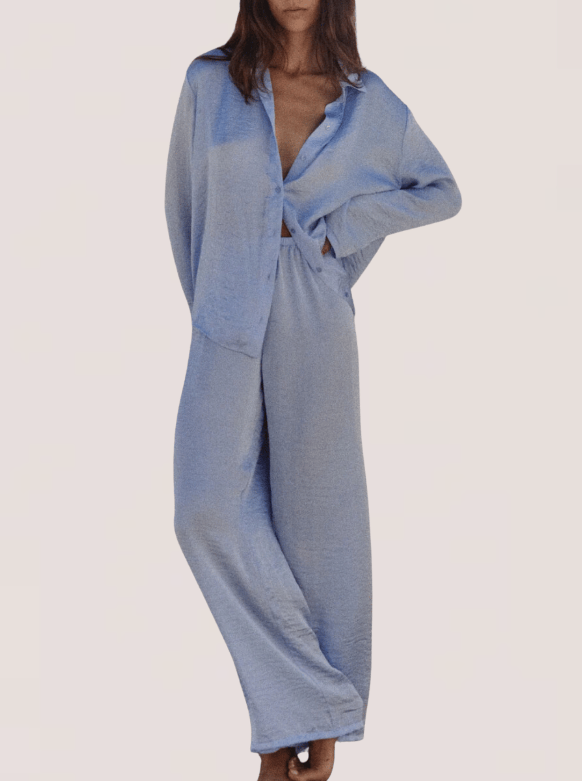SILKY SKY - Pantalon silky sky | Bleu