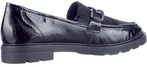 Remonte zwart lak D2Q01-02 - maat 43 instapper zwart lak - maat 43 Calandschoen