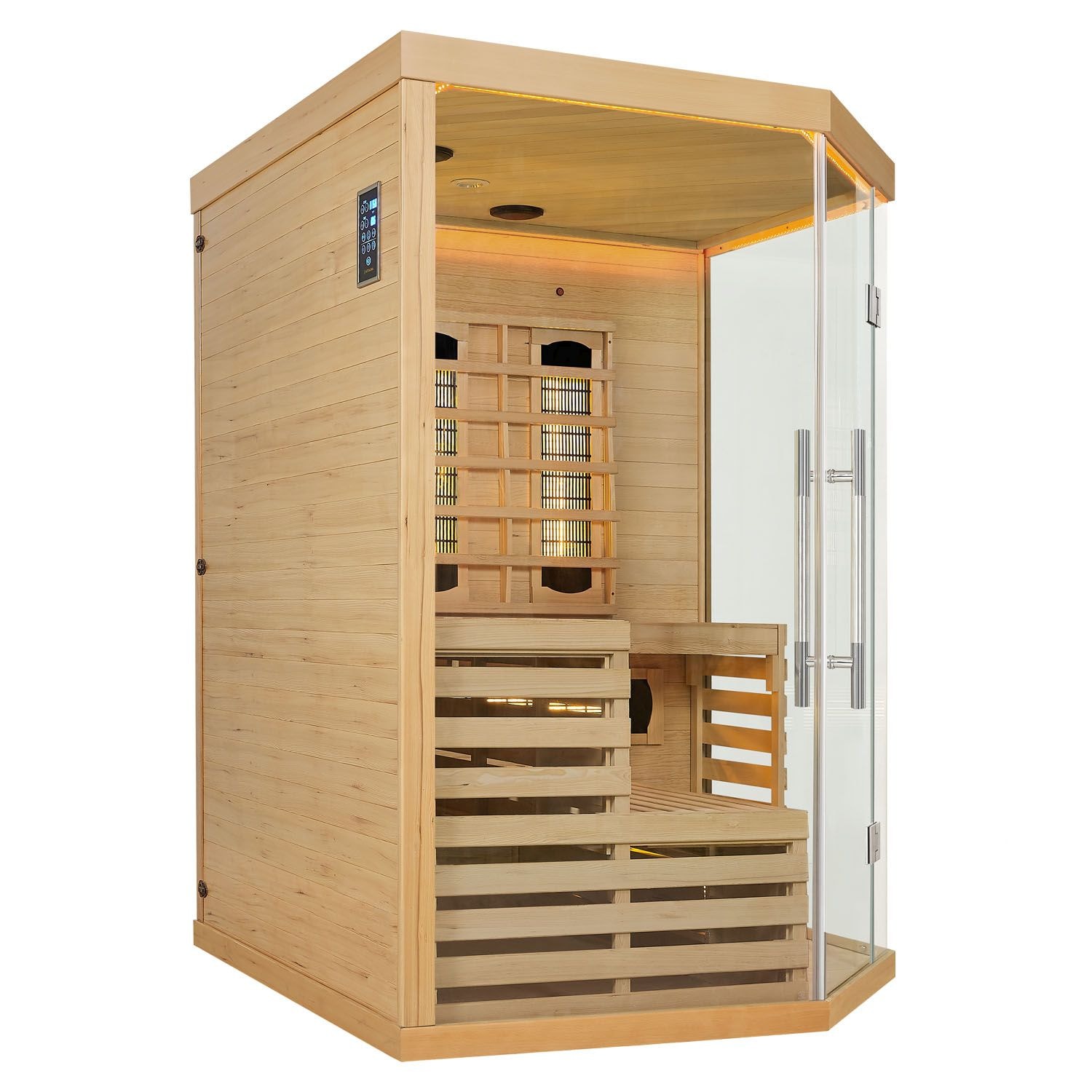 Artsauna Infrarotkabine Kiruna150 Dual Technologie – 8 Vollspektrumstrahler & 1 Flächenstrahler