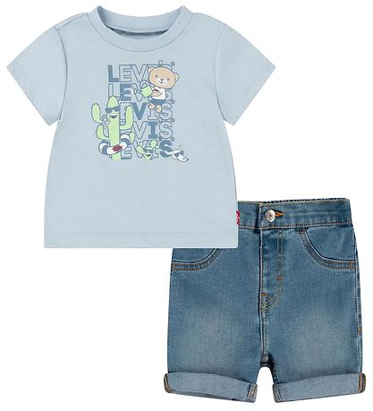 Levis S?t - T-Shirt/Shorts - Critter Stacked - NiaGrå mist