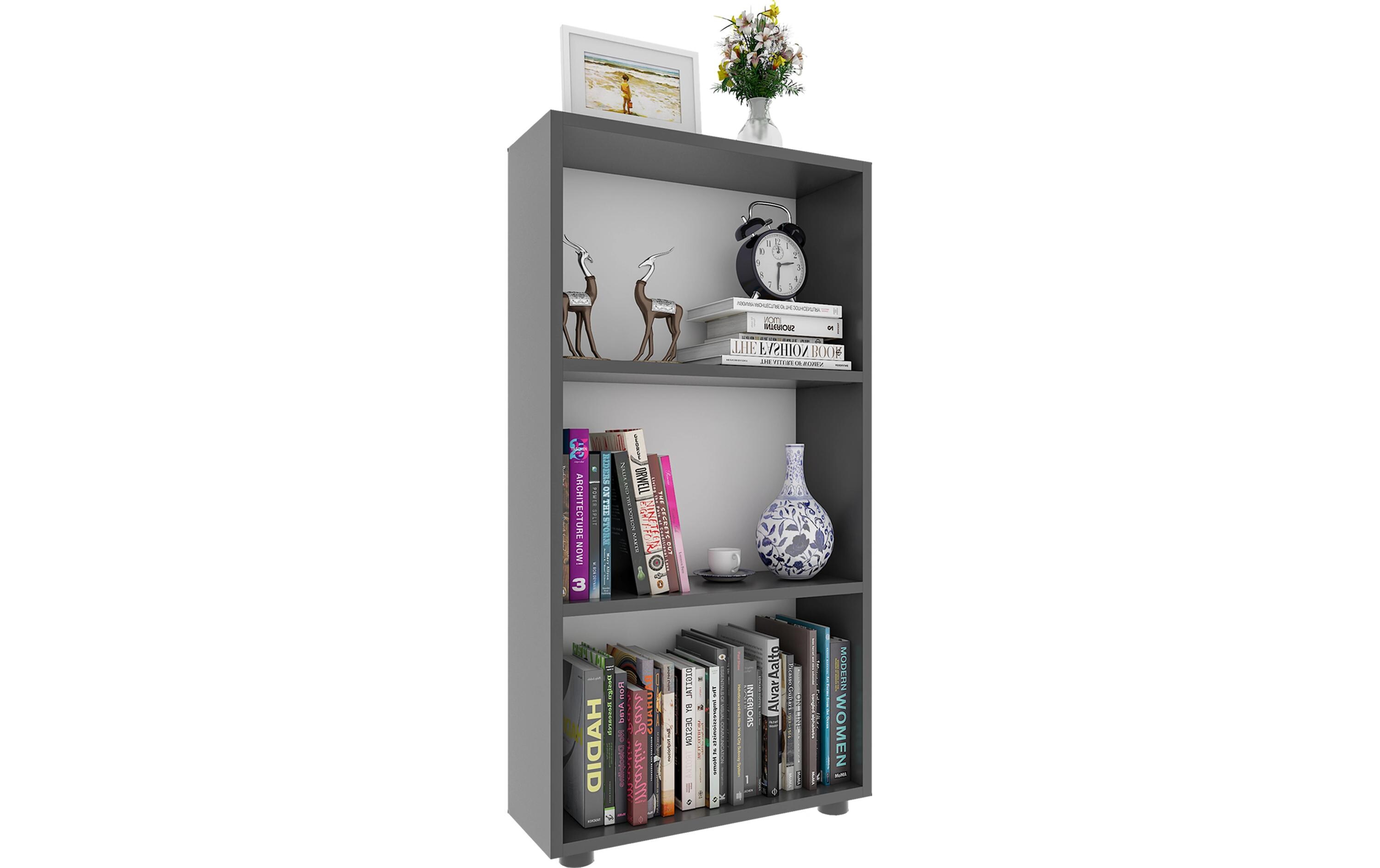Regal Bulas 3-fach 108 x 56 cm, AnthrazitStandregal