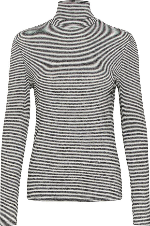 Cream CRAmma LS Turtle T-Shirt Black/white stripe
