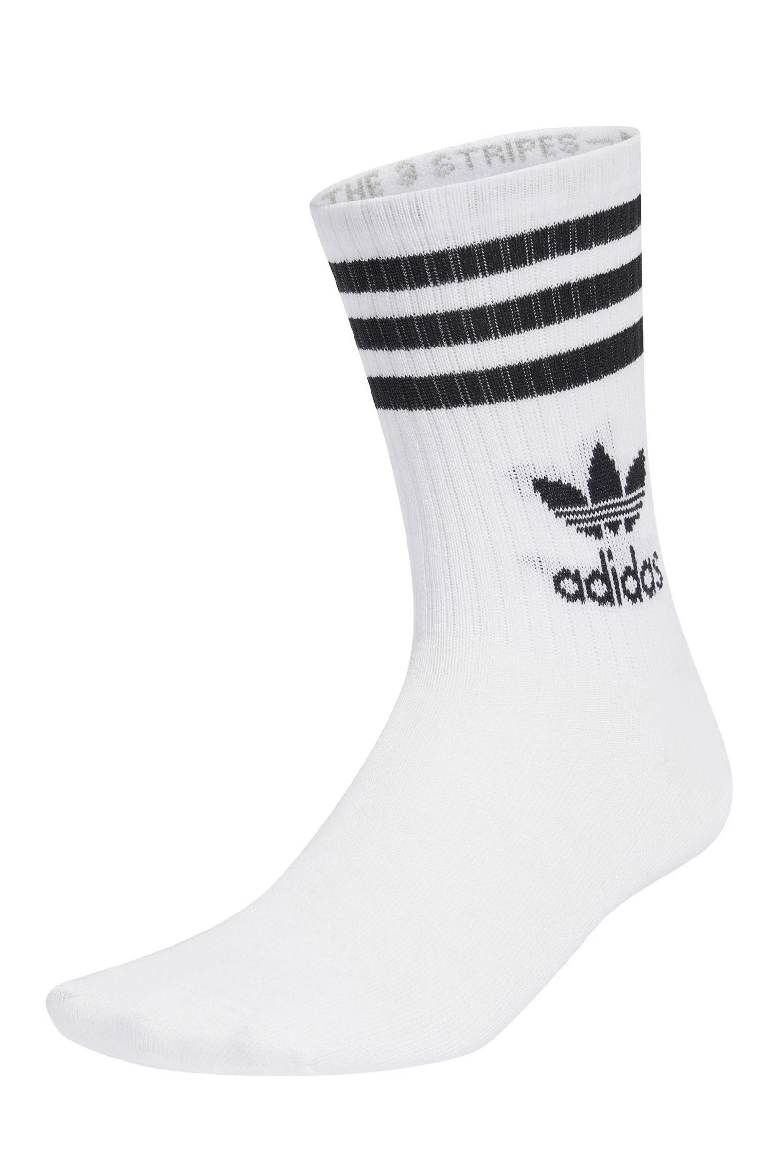 adidas sportsokken - set van 6 wit/zwart