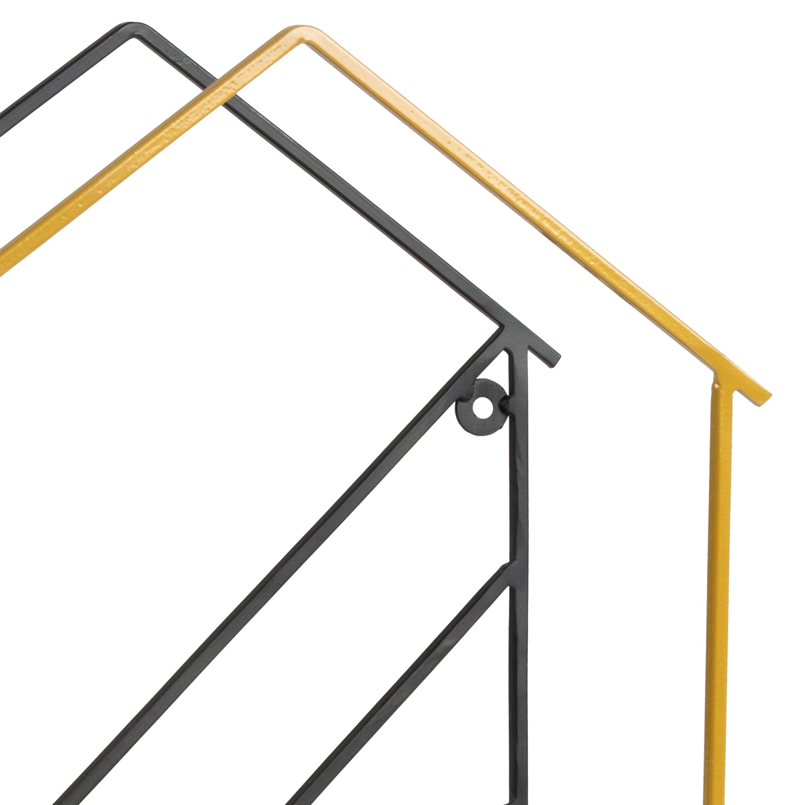 Karat Wandregal Tabor | Schwarz/Gold