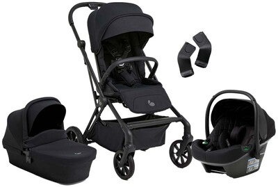 Beemoo Pro Twist Duovogn inkl. Beemoo Route Babybilstol, Coffee Black/Black Stone