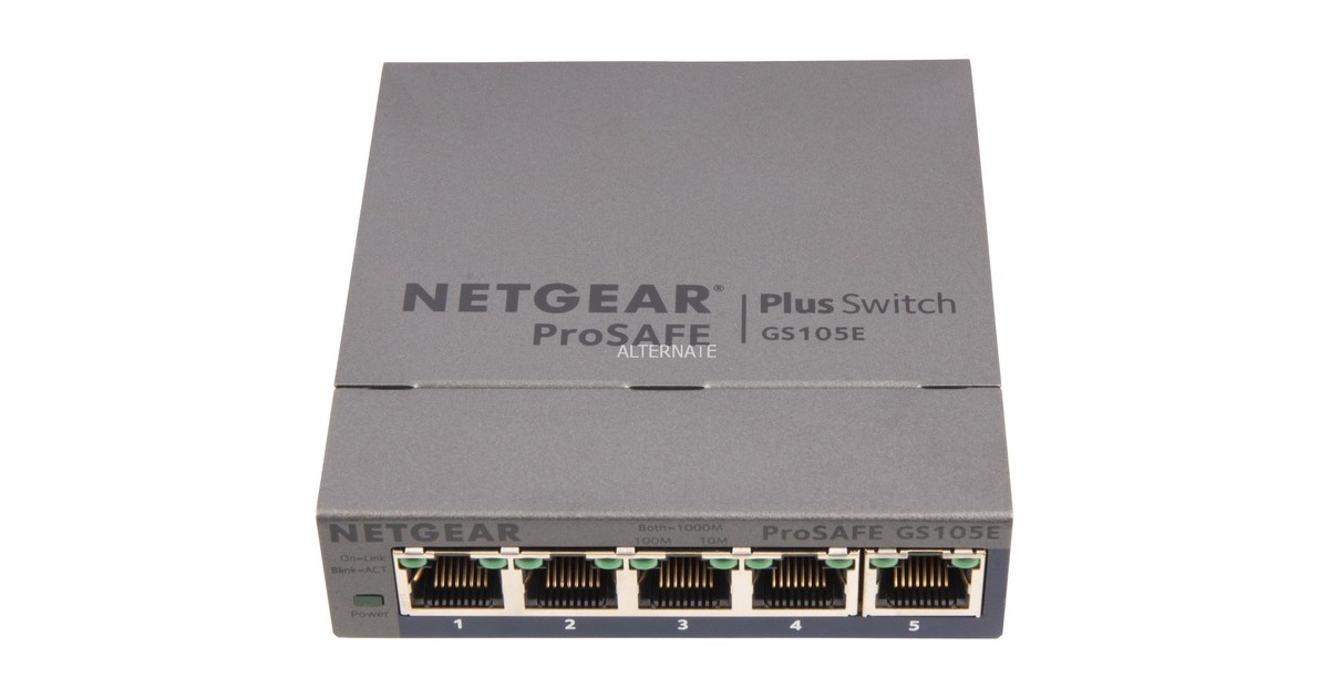NetgearProSAFE GS105E v2 switch  (Grijs)