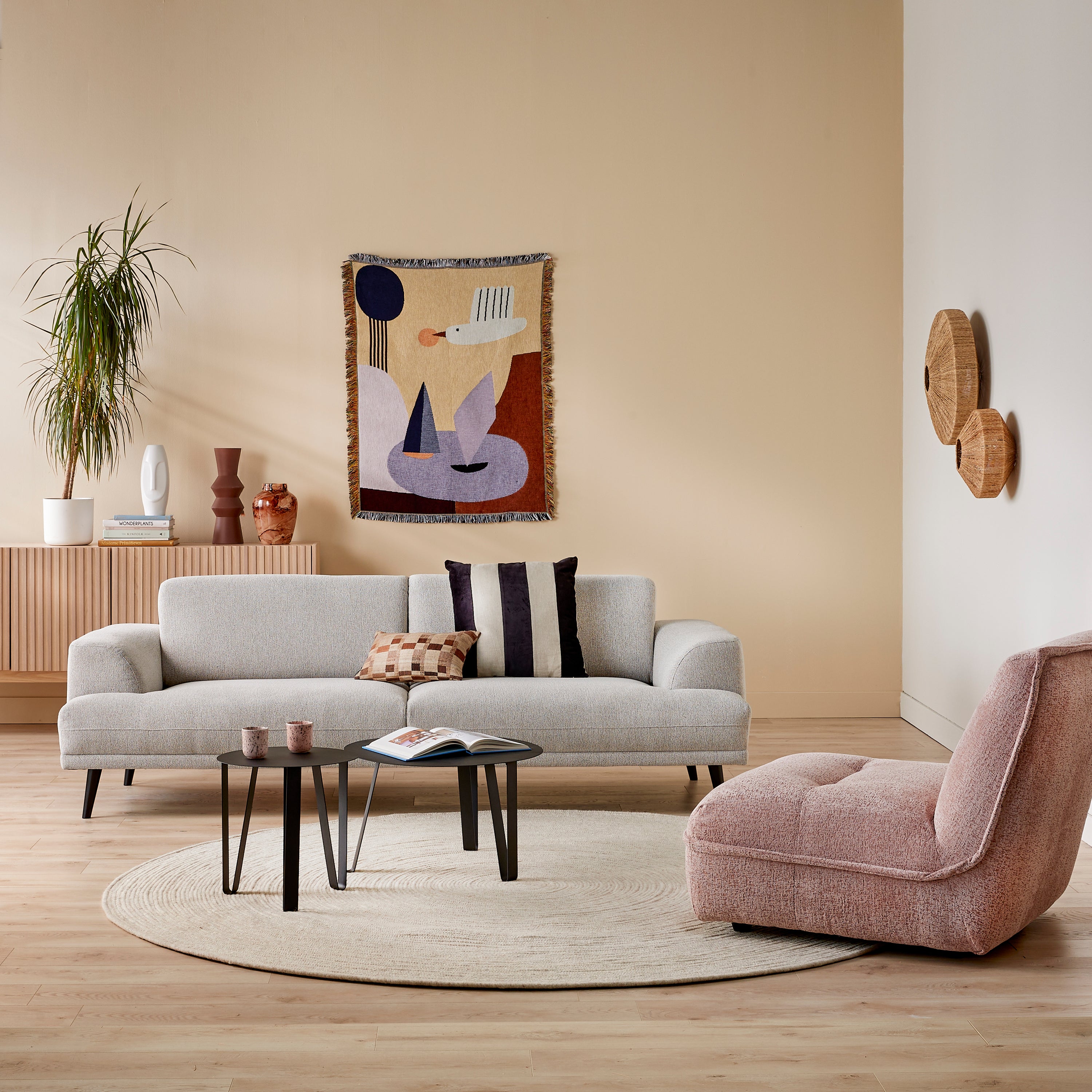 by fonQ Clip Bijzettafel Ã 40 cm - Zwart