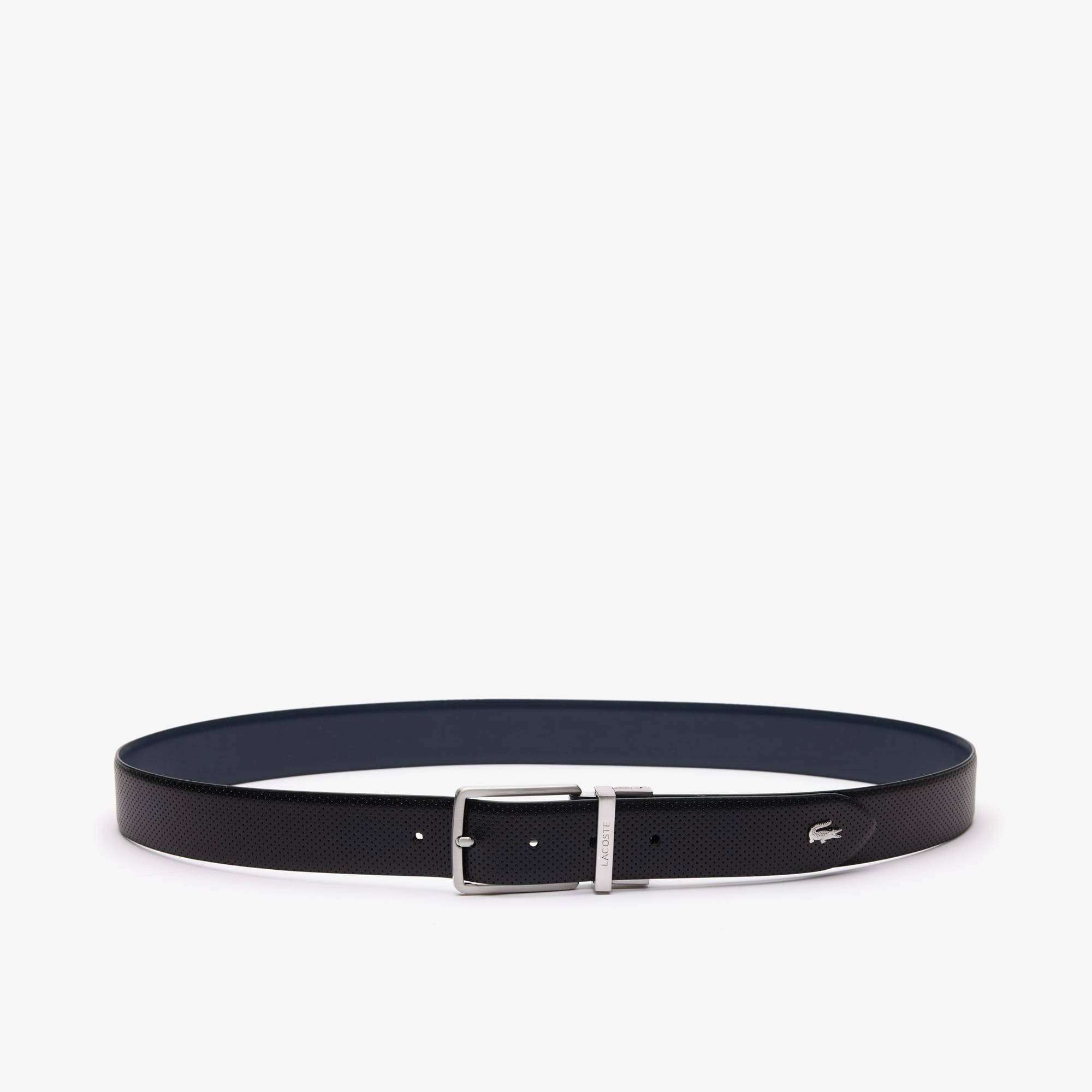 Ceinture réversible à boucle large Ceintures - Noir - Lacoste - Homme