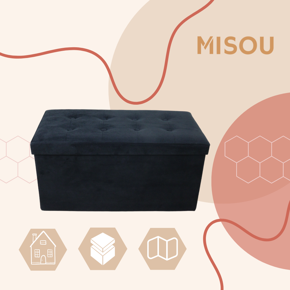 MISOU Opbergbox Jaro - Zwart