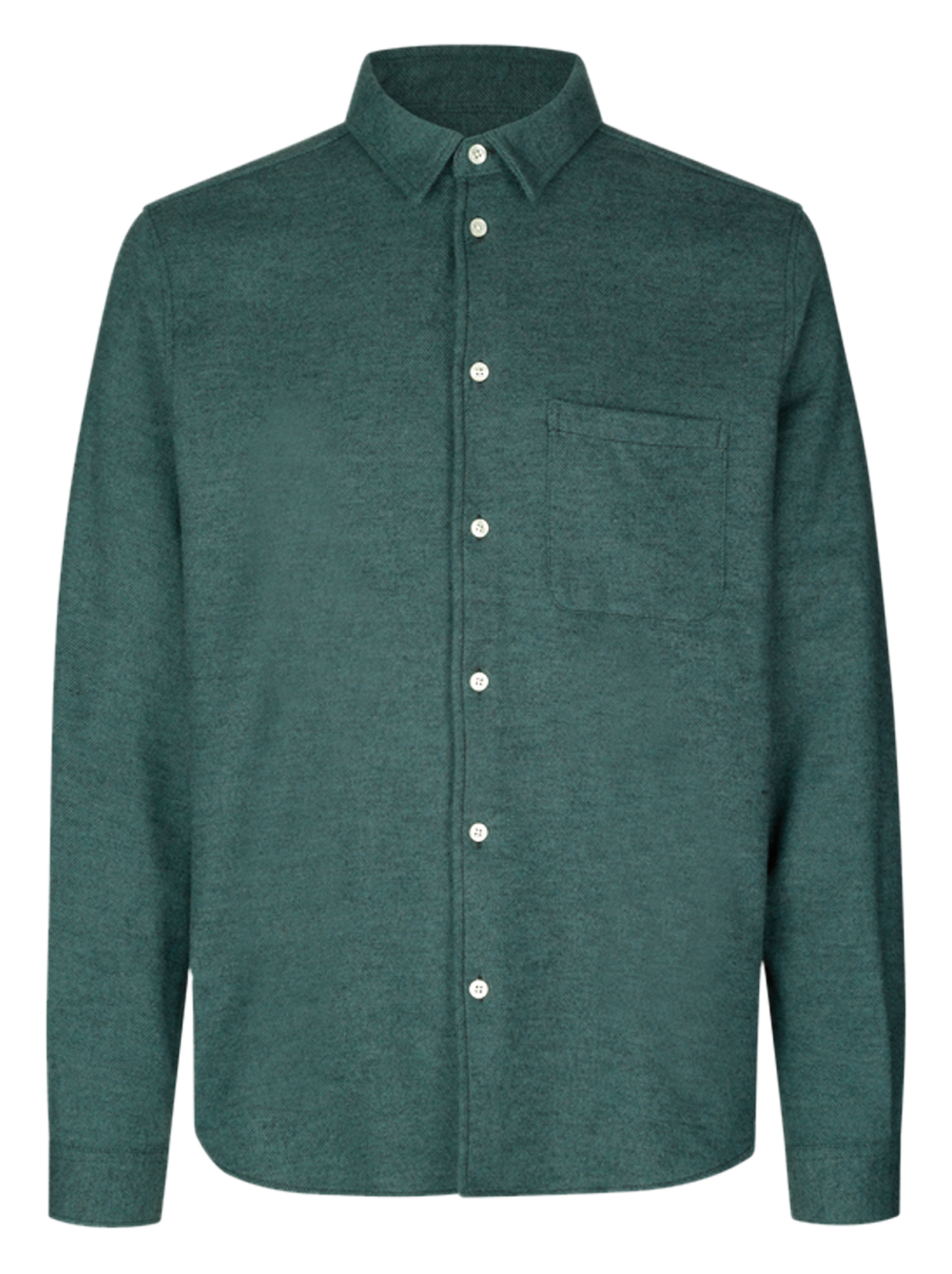 LIAM - Chemise droite en coton bio | Vert