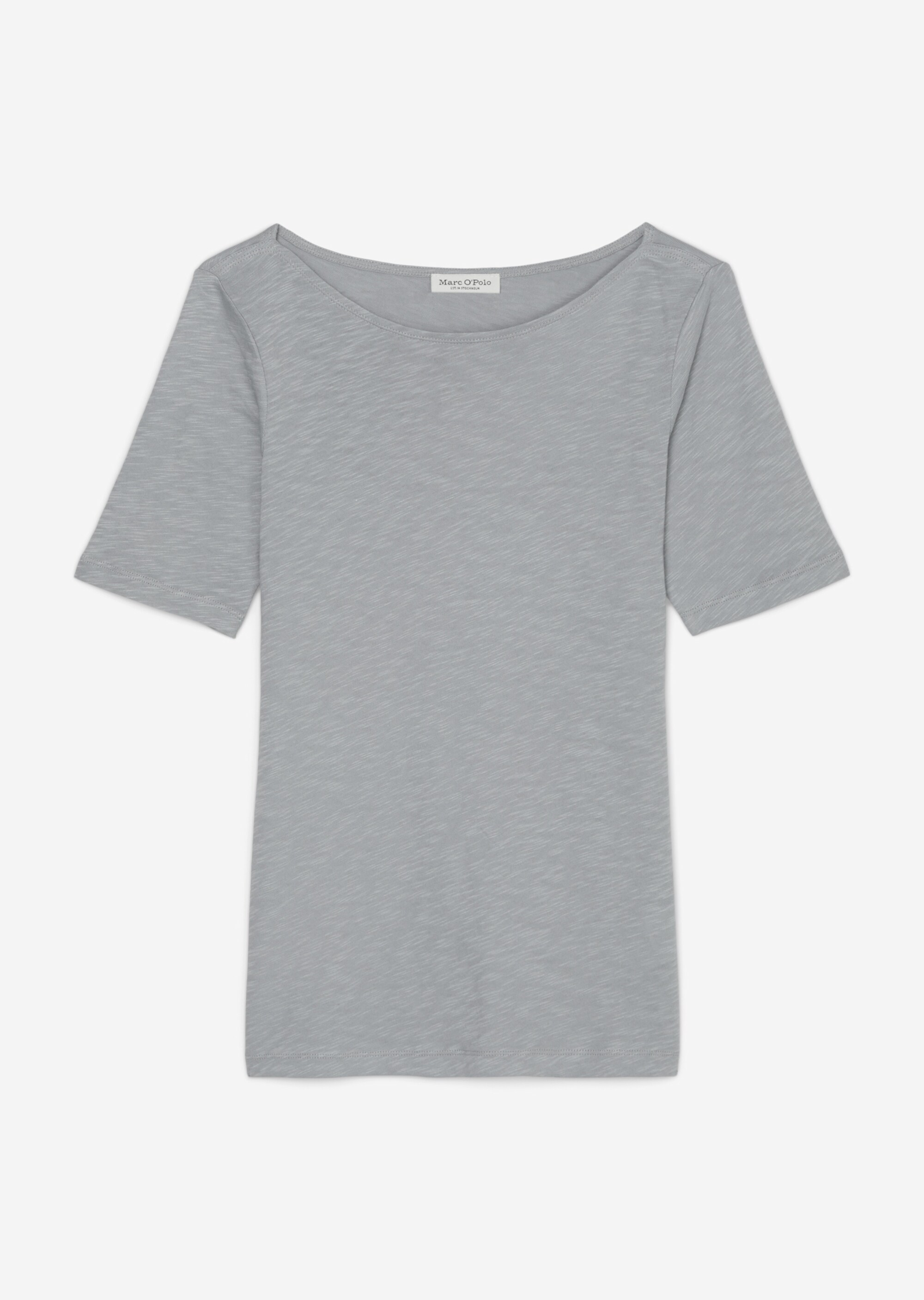 U-Boot-T-Shirt regularaus softem Slub-Jersey