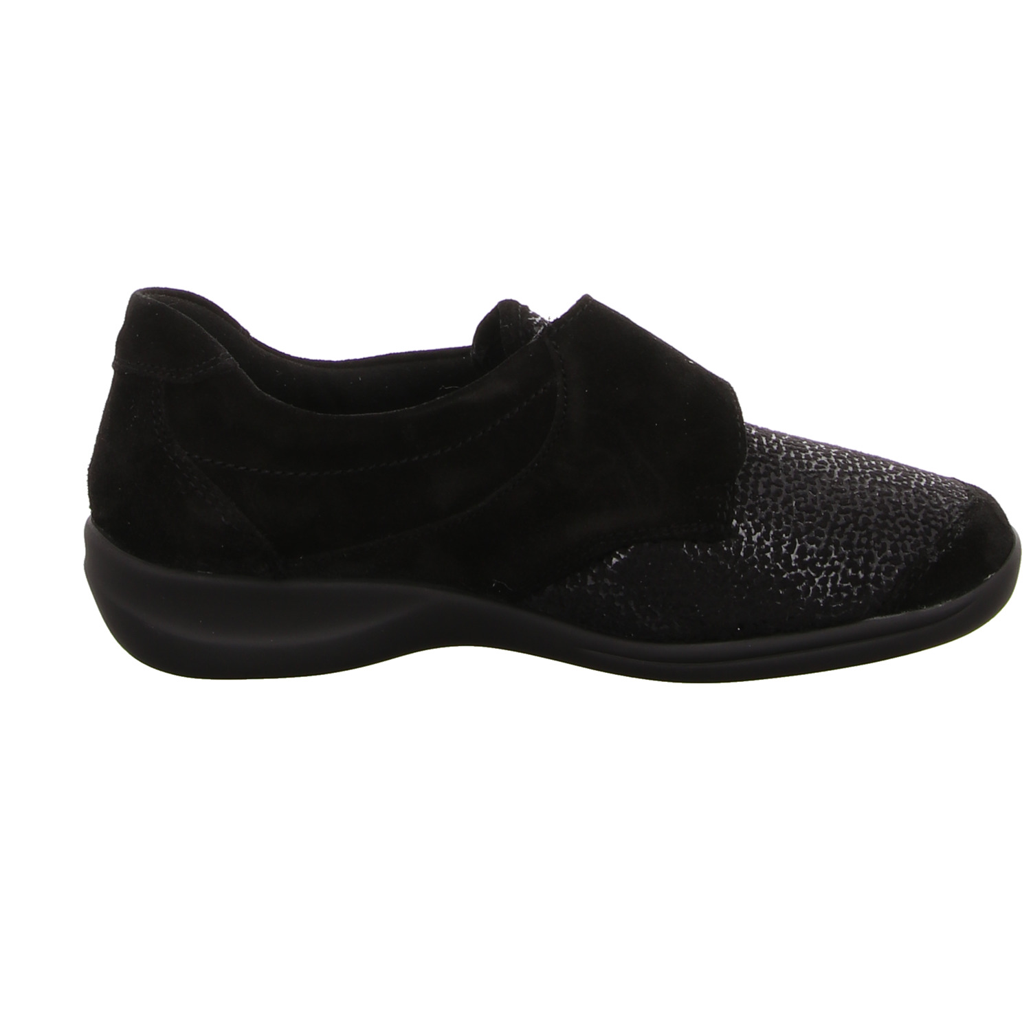 Waldläufer Halbschuh schwarz schwarz
