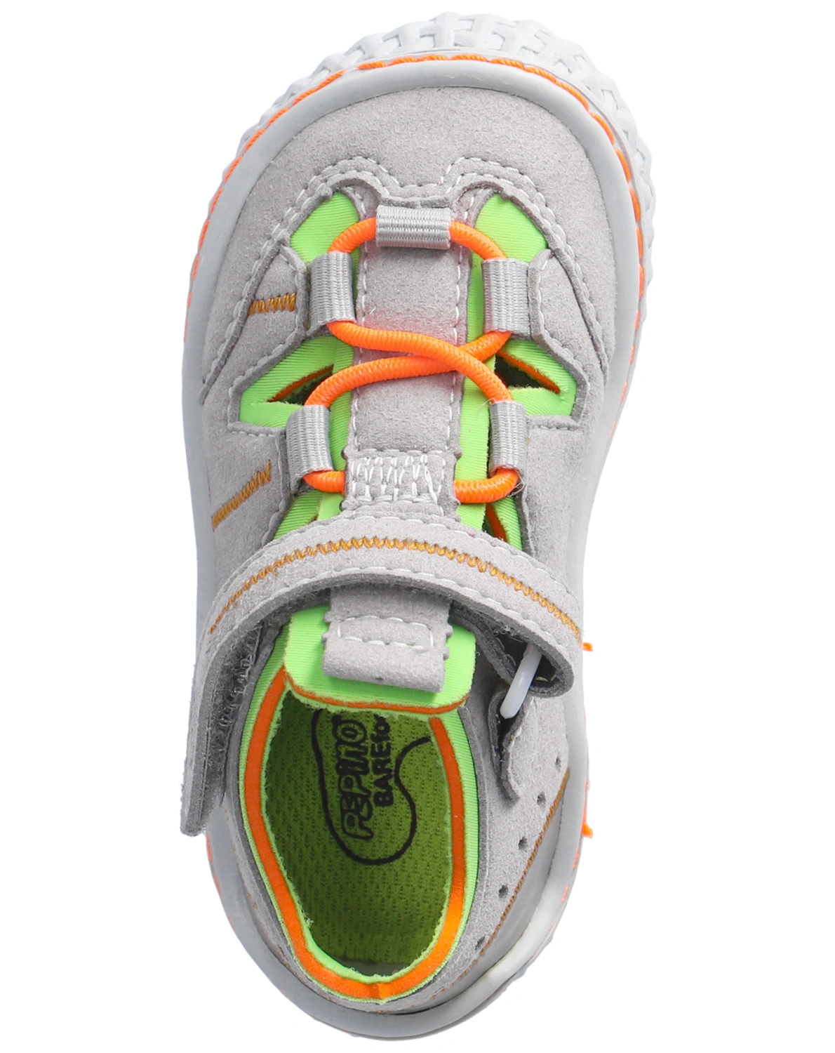 Barfußschuhe JERRY in hellgrau/apple