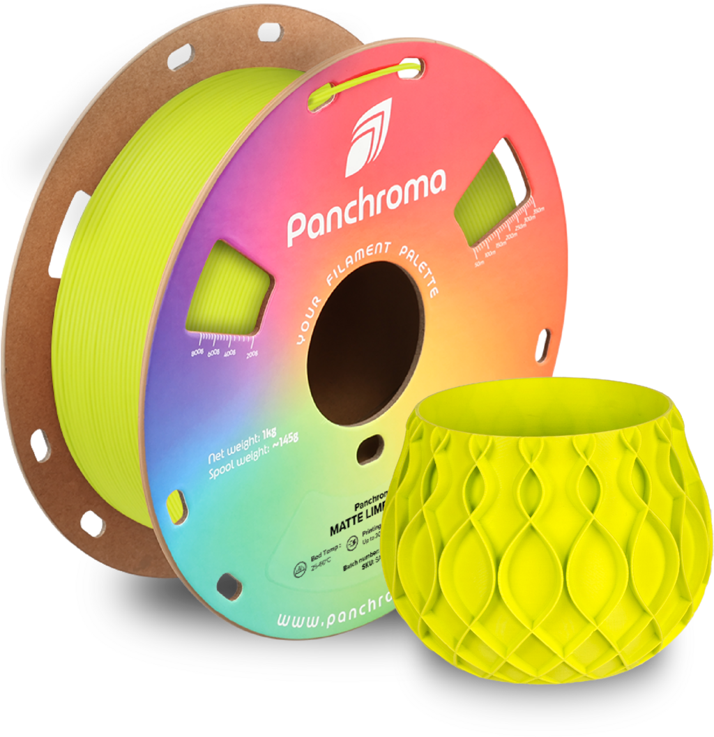 Polymaker  Panchroma™ PLA Matte Lime Green, 1,75 mm / 1000 g    Matte Eleganz in Lime Green