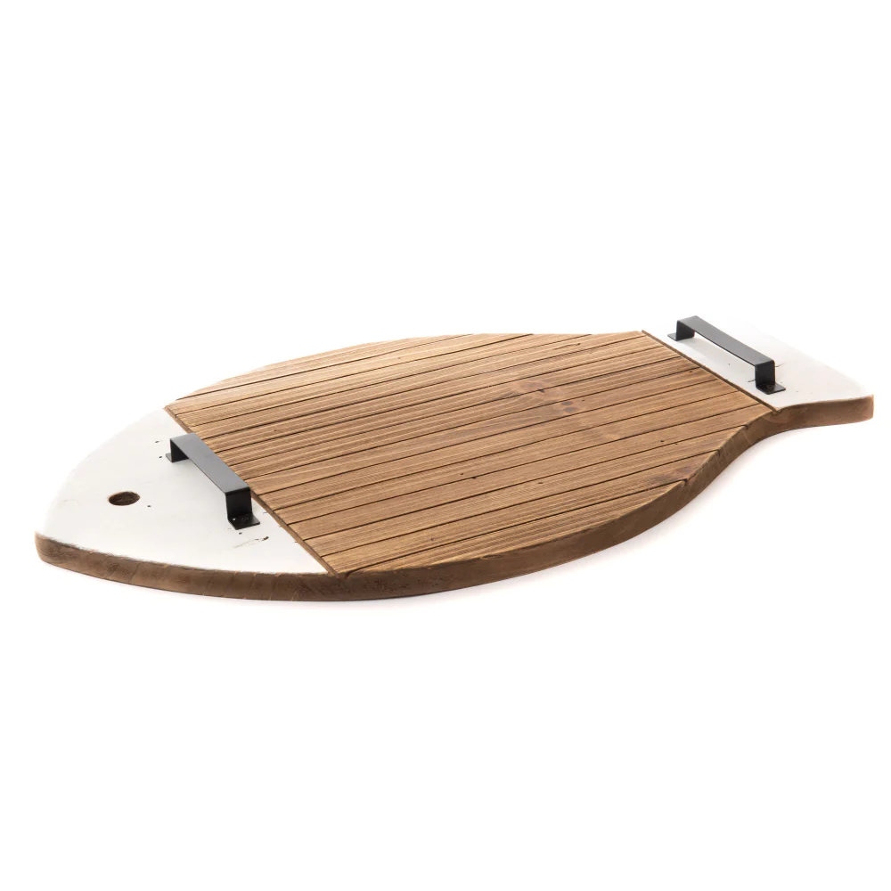 Plateau poisson en bois Amadeus