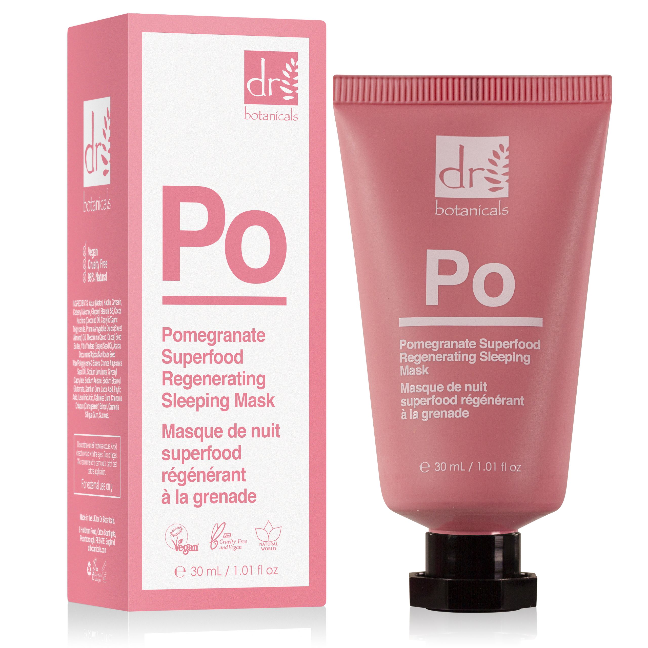 Dr Botanicals Pomegranate Superfood Regenerating Sleeping Mask