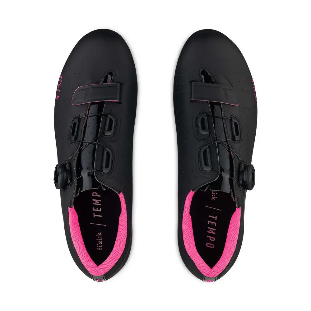Fizik Tempo Overcurve R5 Wielrenschoenen Zwart/Fluo Roze