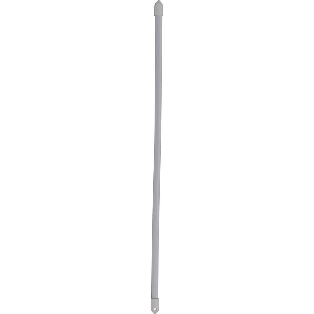 Lot de 2 tringles de vitrage rondes extensibles blanc 80-110cm