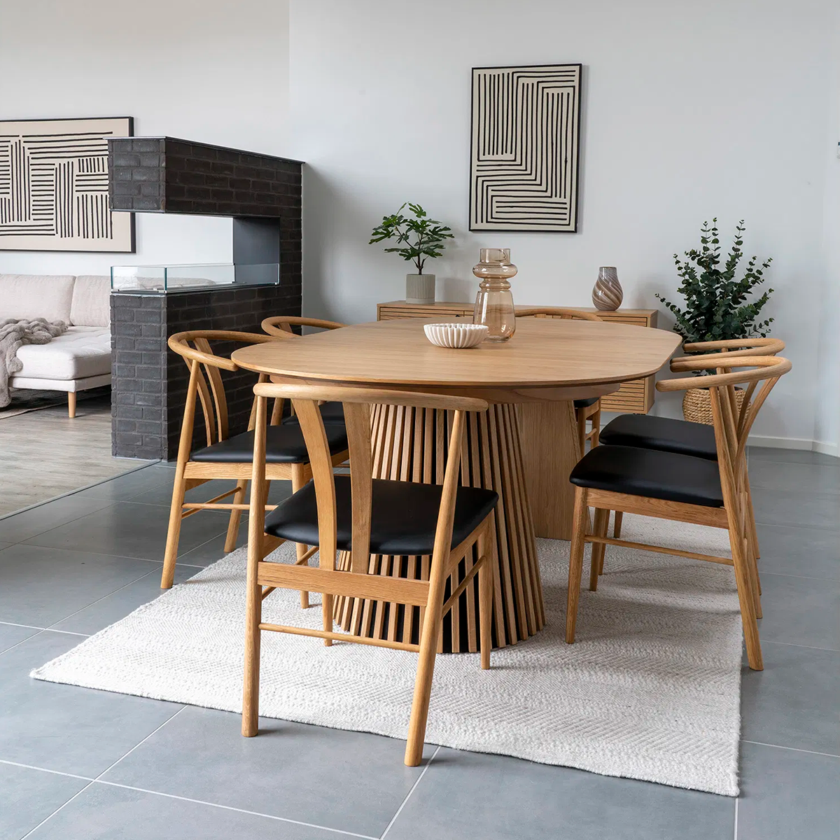 Uitschuifbare houten eettafel Alko - 120 tot 240 Naturel