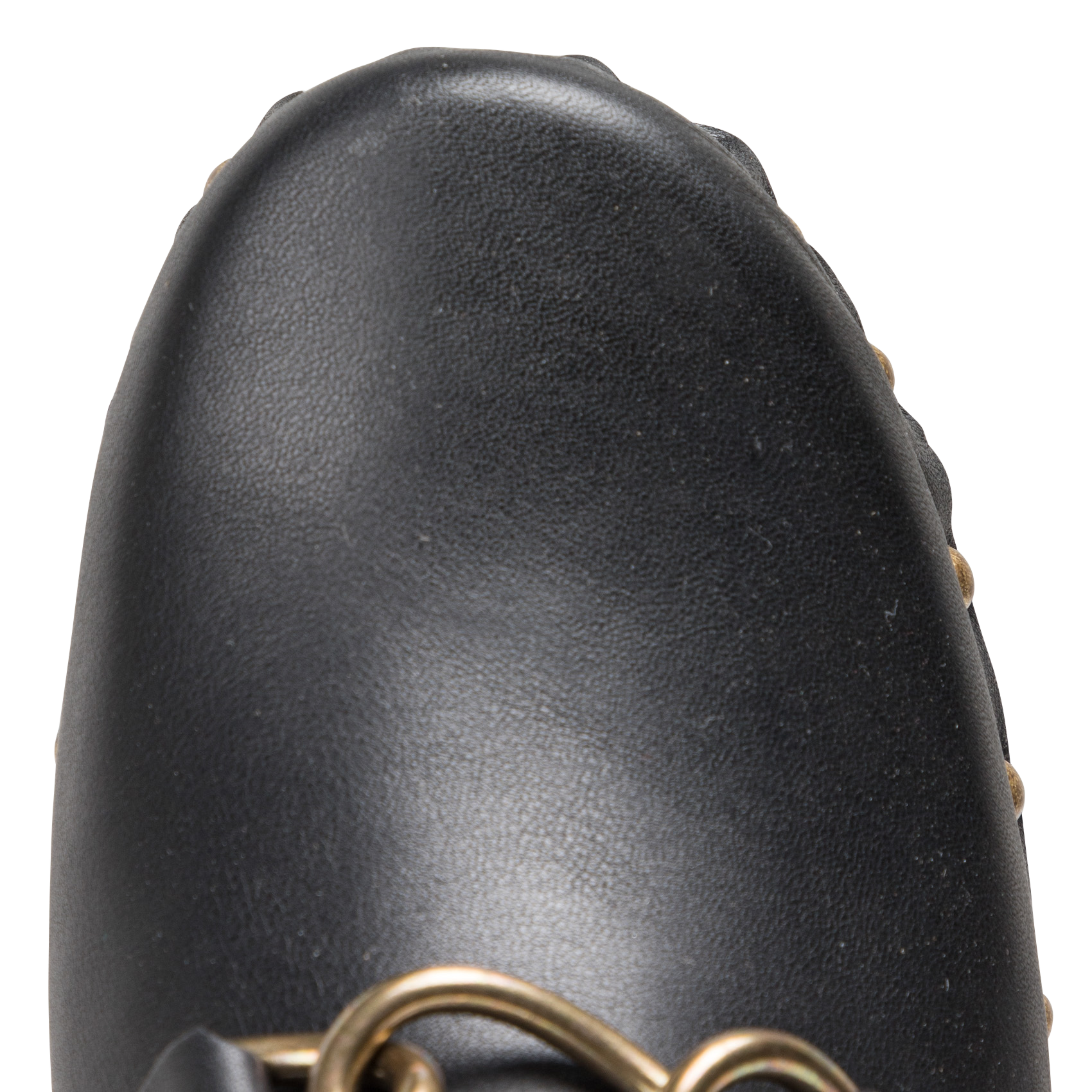 Sabot en cuir lisse | Noir