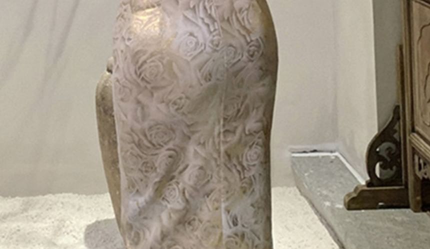 Vensazco - Traditionele Chinese halterhalskraag met bloemenprint, mesh-paneel en split, midi-mantel, qipao