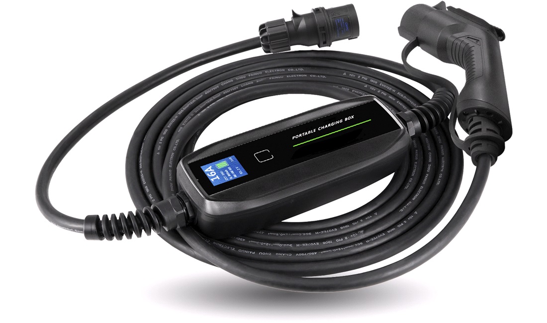 Ladekabel Type 2 - 16A 5m med LCD