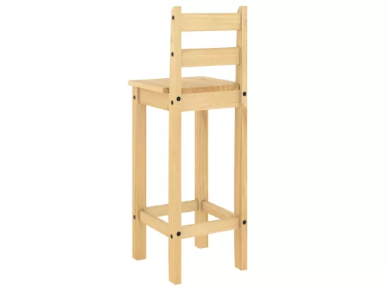 Ensemble de bar 3 pcs Bois de pin massif