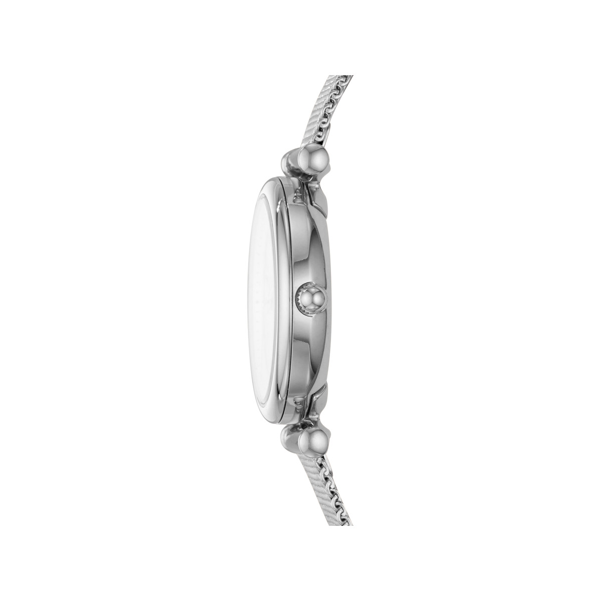 Montre Fossil femme acier chromé milanais